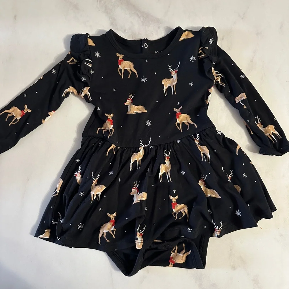 Kyte Baby LS Bodysuit Twirl Dress - Picture 1 of 4